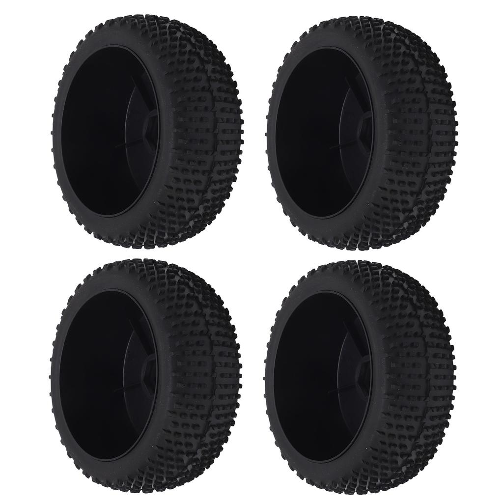 4Pcs RC Car Tire 112 Mm Diameter Rubber Tire Plastic Hub Universal RC Car Wheel Tire for 1/8 Models