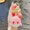 New Creative Wool Crocheted Small Whale Car Handmade Backpack Ornaments Couple Cute Bag Charm