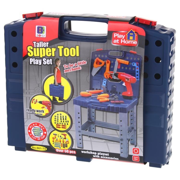 Children' Workshop DIY Kit Tools Table Suitcase 2in1