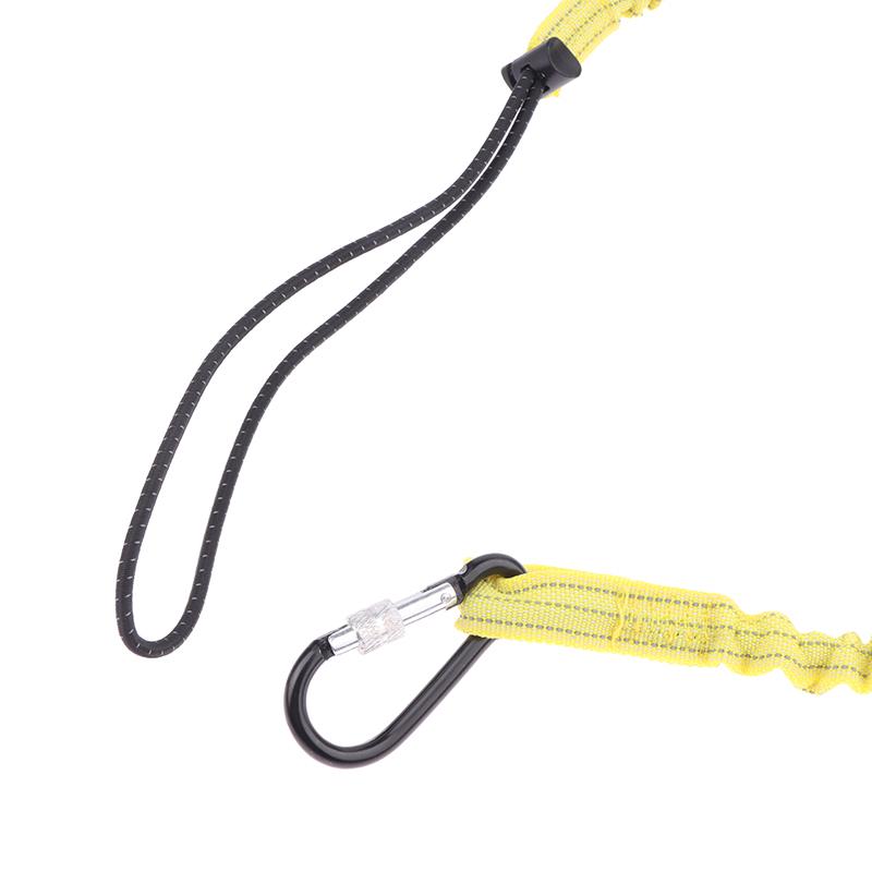 Страховочный ремешок для банджи-троса с карабинным крюком, предотвращающий падение