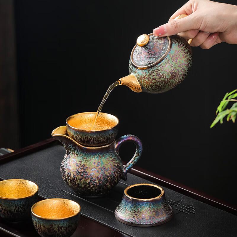 Chaxun Colorful Gilded Teapot 180ml