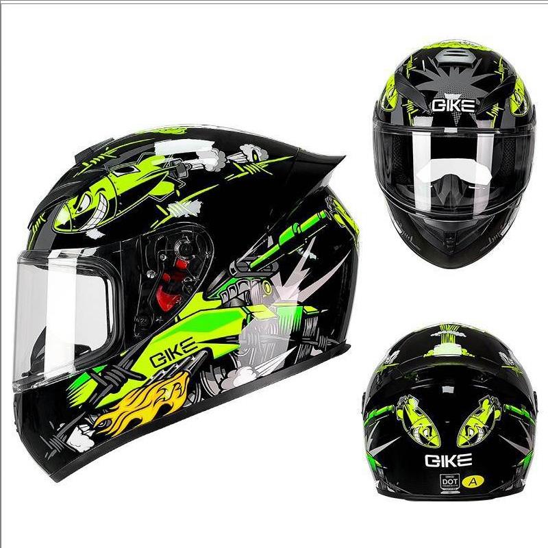 Сертифицированный DOT Полнолицевой Шлем для Мотоцикла для Пар Мужчин Женщин Гоночный Стиль Скутера Картинга Защита Головы Защитное Снаряжение