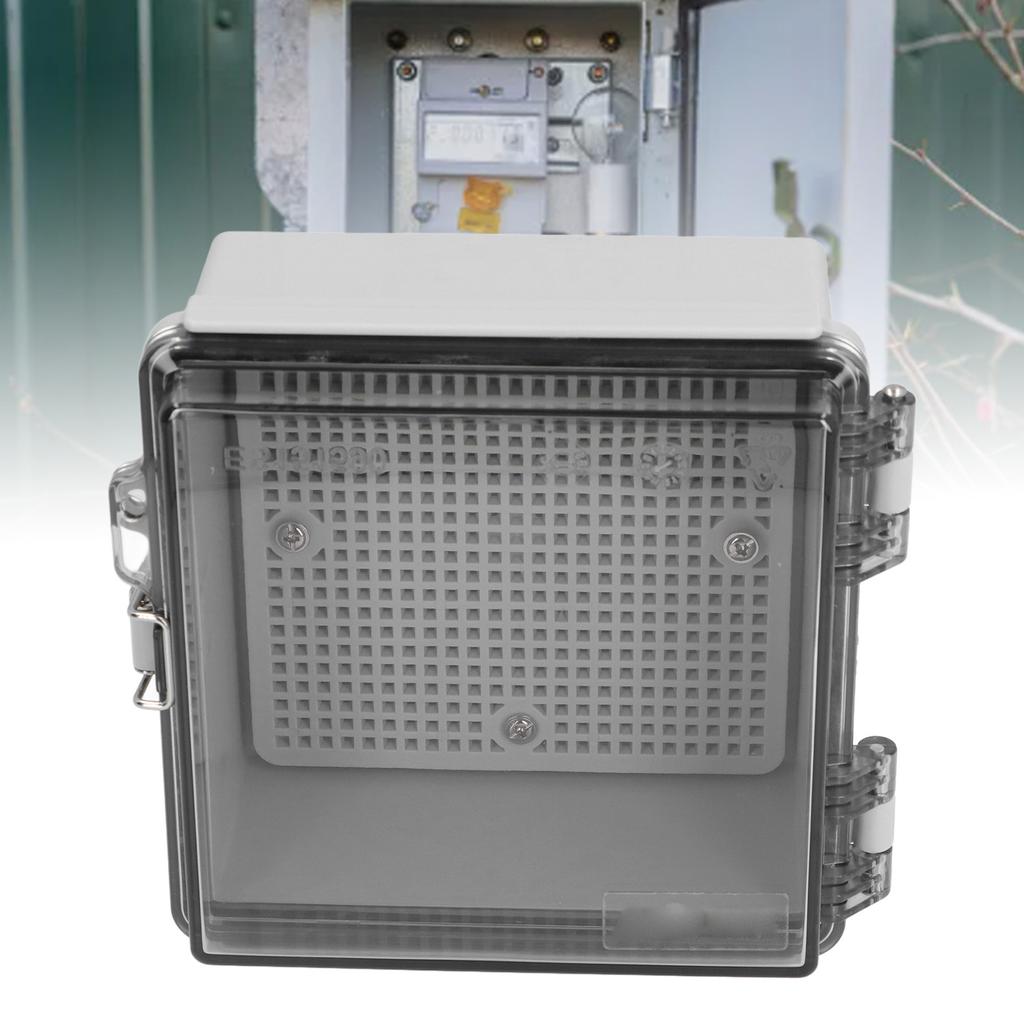 Водонепроницаемая распределительная коробка с прозрачной откидной крышкой IP67 ABS пластиковый электрический корпус с креплением