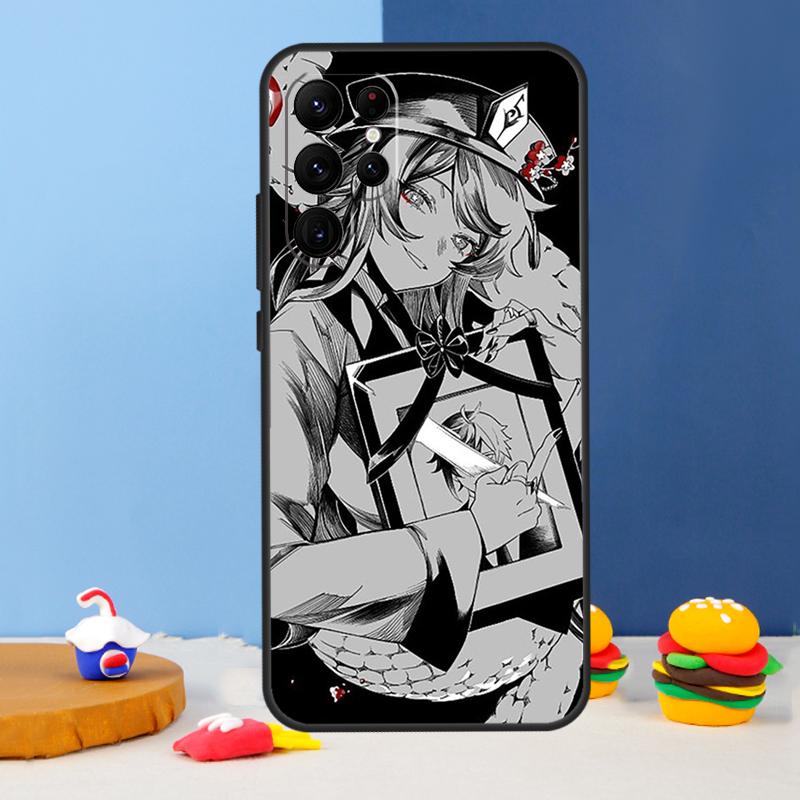 Genshin Impact Hu Tao Phone Case For Samsung Galaxy S24 S25 Ultra S9 S10 S20 S22 S21 S23 Plus S24 FE Cover Coque