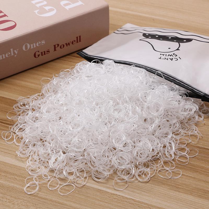 500/1000/2000 шт. Девочки Разноцветные Одноразовые Резинки Резинки для Волос Повязка на Голову Детские Резинки для Хвоста Детские Аксессуары для Волос