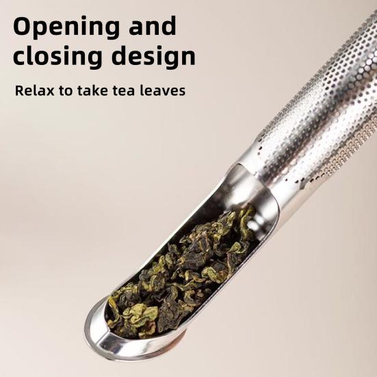 Tea Infuser Strainer Stainless Steel Bags Loose Leaf Filter with Hanging Hook Handle Multifunctional Tea Steeper for Tea Spices