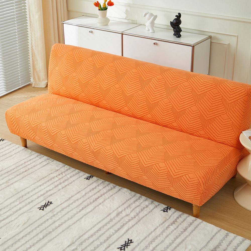 Эластичный Однотонный Чехол для Дивана-Кровати без Рукавов Складной 3D Жаккардовый Флис Ленивый Диван Постельное Белье