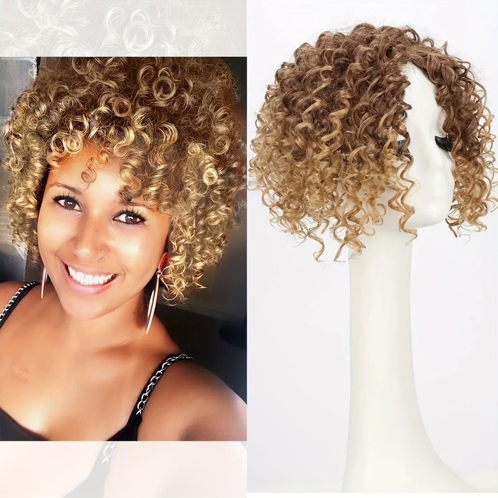 Hair Extension Short Afro Kinky Curly Hair Toppers Thinning Hair Topper Increase Hair Volume
