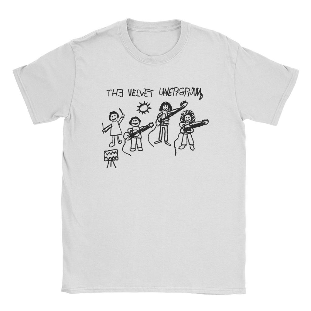 Футболка Velvet Underground для мужчин, забавные футболки из чистого хлопка с круглым вырезом и коротким рукавом, топы больших размеров