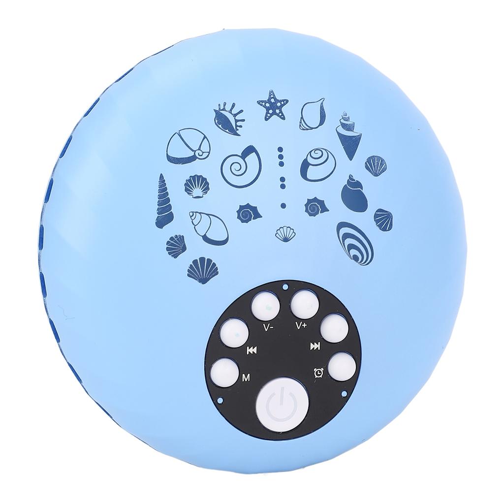 Звуковая машина с белым шумом, 8 вариантов ночного освещения, свет и музыка, таймер, зарядка через USB-C, портативный, белый 