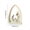 Holy Family Statue White Collection Religious Decorative Tabletop Ornament Sculpture for Office