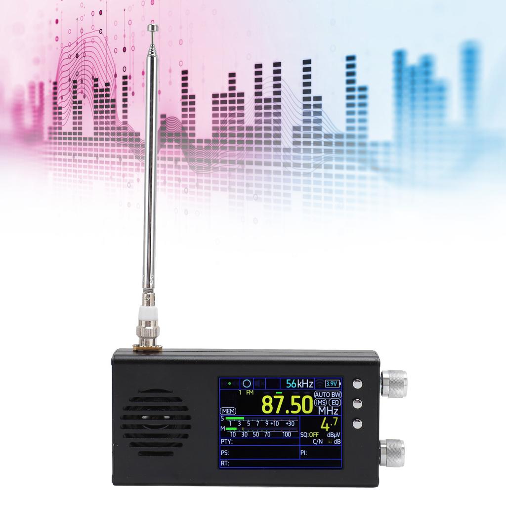 Портативный SSB коротковолновый радиоприемник 3,2-дюймовый ЖК-дисплей Двойные стереодинамики Аккумулятор 5000 мАч AM FM SW CB VHF UHF LW MW Всеволновый радиоприем