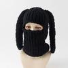 2020Fashion Womens Knit Full Face Ski Mask Crochet Balaclava Winter Warm Kawaii Cute Bunny Ears Knitted Balaclava Face Cover Mask