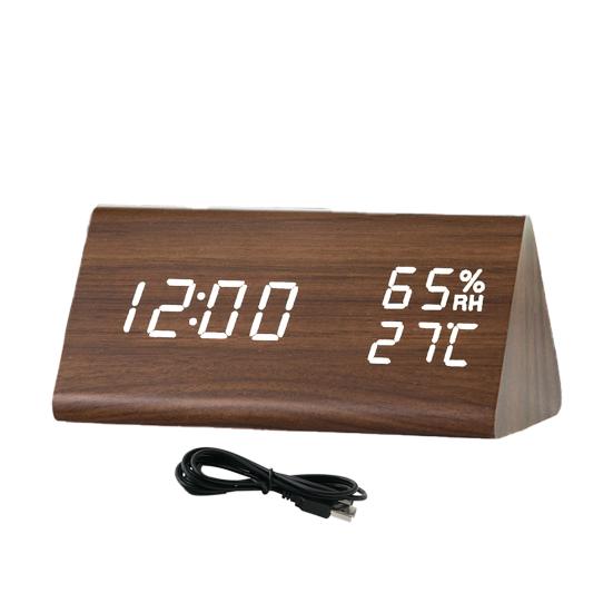 Будильник с голосовым управлением, энергосберегающие многофункциональные настольные часы из АБС-пластика с прозрачным экраном для дома