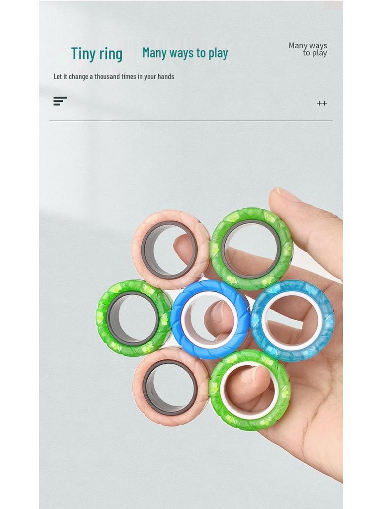 Магнитный браслет-спиннер в виде шины - Игрушка для снятия стресса, спиннер для пальцев