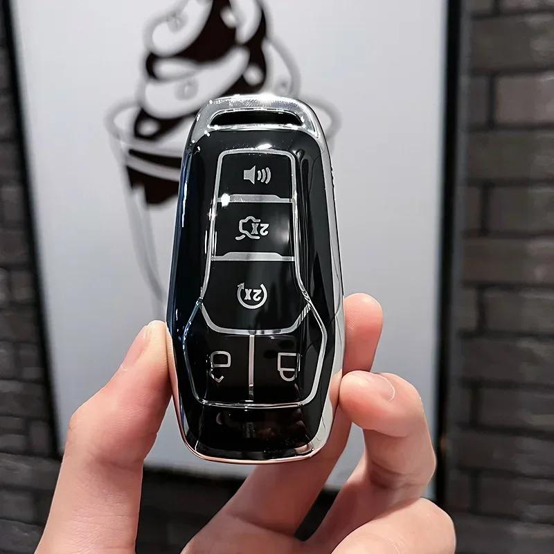 Чехол для ключа для Ford Fusion Mondeo Mustang F-150 Explorer Edge 2015 2016 2017 2018 Аксессуары для автомобильного стайлинга и защиты ключей