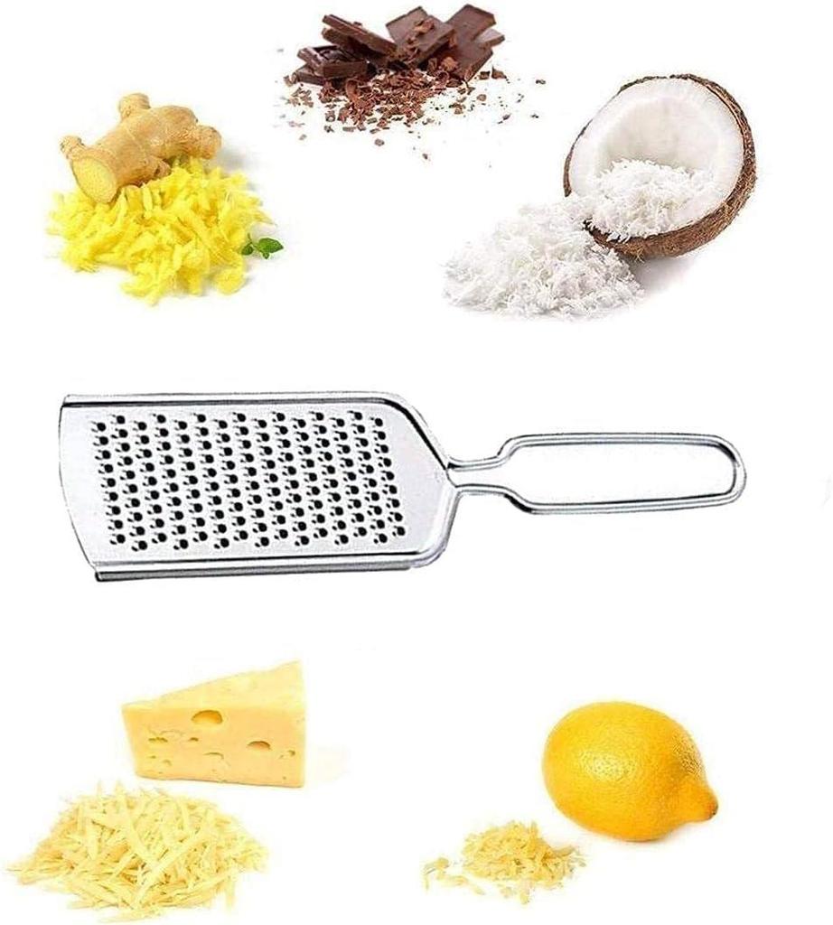 TreegoArt Multipurpose Grater Stainless Steel Cheese Grater And Lemon Zester For Home And Kiitchen - Pack Of 2