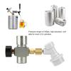 Homebrew Beer CO2 Regulator Charger Gas Disconnect with Plastic Connector 0-60PSI