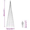 LED Christmas Tree 3000 LEDs Blue 800 cm