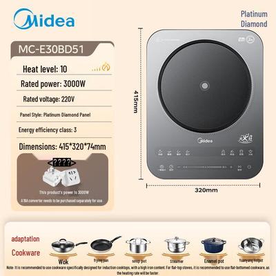 Индукционная плита Midea Platinum Diamond 3000 Вт