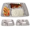 Stainless Steel Snack Tray with 4/5/6 Compartments Durable and Safe
