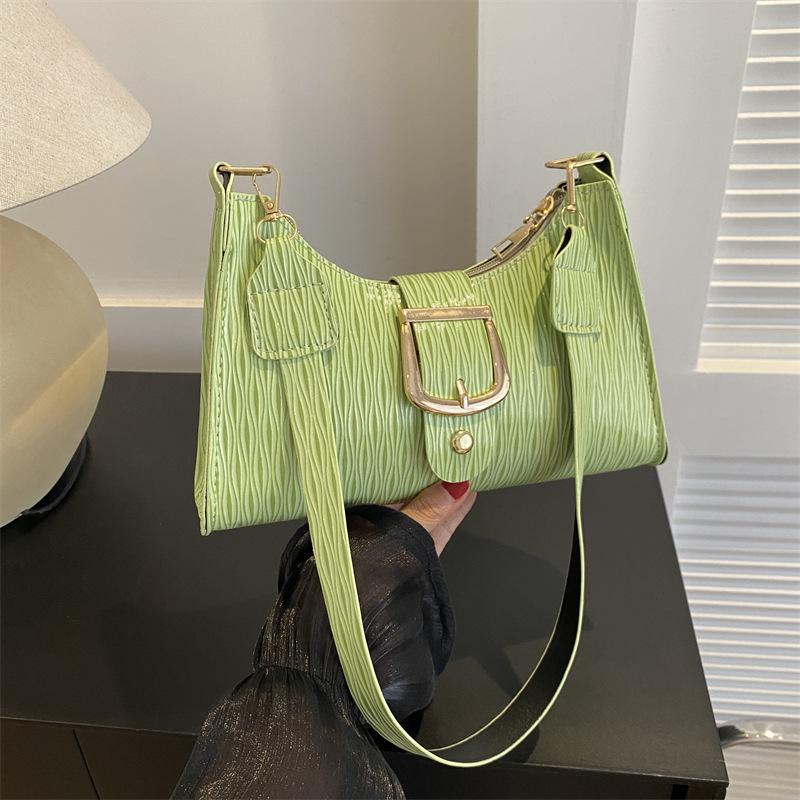 Высококачественная нишевая дизайнерская сумка женская 2024 новая универсальная модная сумка через плечо подмышкой популярная сумка-багет