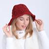 Женская осенне-зимняя шерстяная шляпа-горшок, студенческая вязаная теплая водонепроницаемая рыбацкая шапка