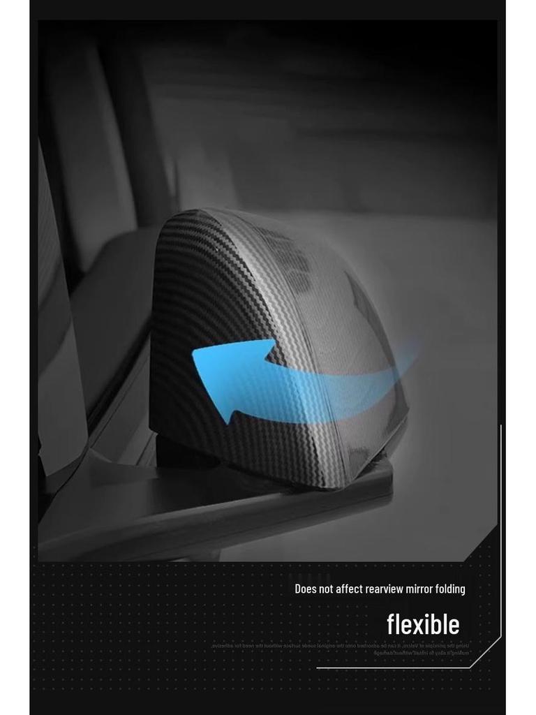 Накладка на зеркало заднего вида из углеродного волокна для Tesla Model Y (25-летнее обновление)