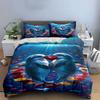 Dolphins, heart, roses, flowers. Bedding sets Duvet cover sets Duvet covers Pillowcases(1* Duvet Cover 2* Pillowcases without duvet insert)