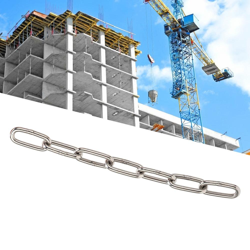 Chain Link Stainless Steel Chain 304 Stainless Steel Utility Chain Lifting Chain DIY Projects
