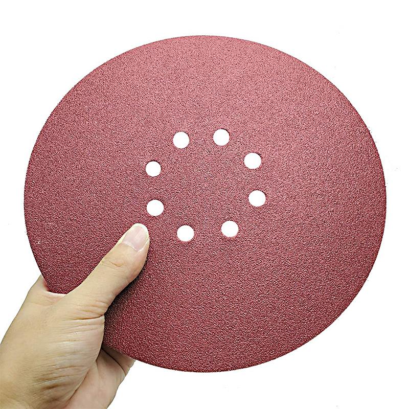 225mm 9inches 8 Hole Wall Sander Sandpaper Woodworking Metal Grinding Disc Abrasive Polishing Tool 40-2000 Grit Sanding Discs