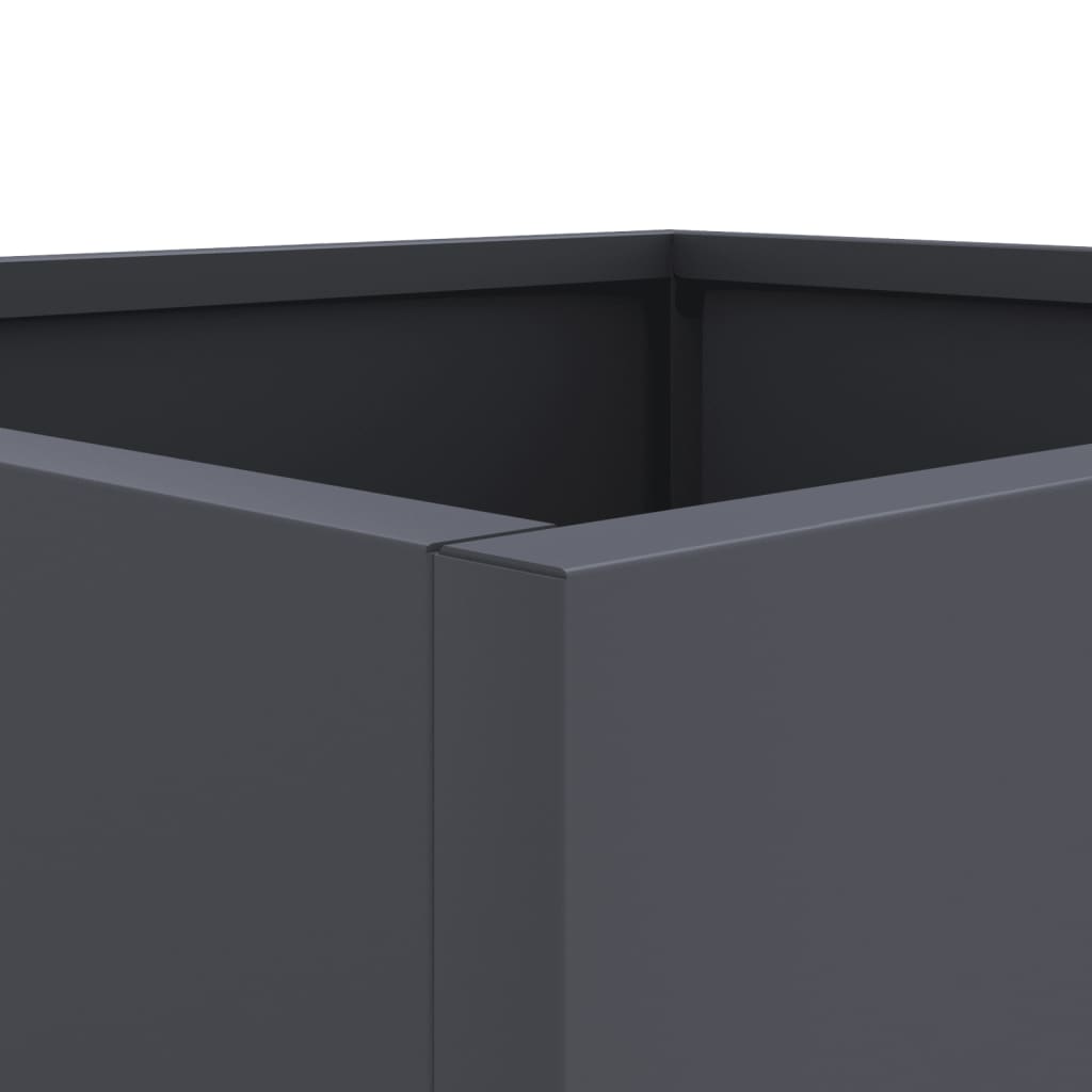 Plant Pot Anthracite 32 x 30 x 29 cm Steel