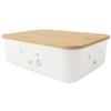 Okato Miffy Bamboo Storage Case with Lid, Small, Stackable, Width 26 X Height 8.3 X Depth 17.5cm