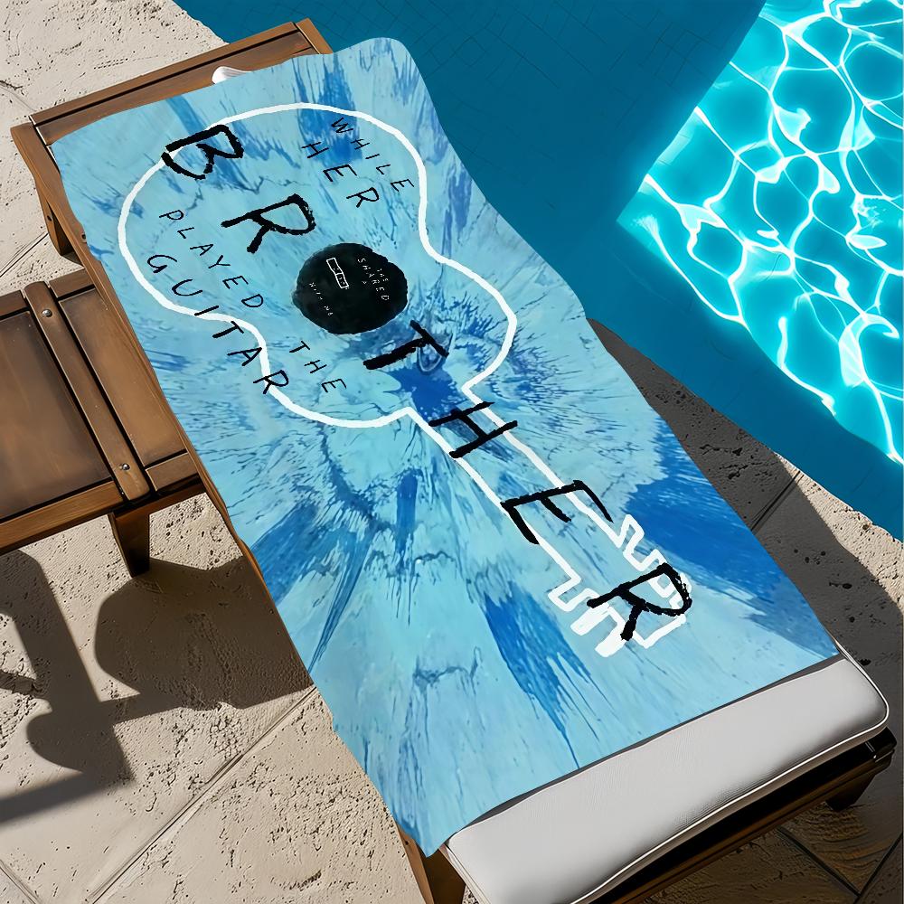 Singer E-Ed Play Towel Large Quick-Drying S-sheeran Microfiber soft Beach Towel for Travel Fitness Sauna Bathing Camping