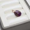 2PCS Faceted Design Gemstone Pendant Diamond Cut Faceted Crystal Pendant  For Earring Craft