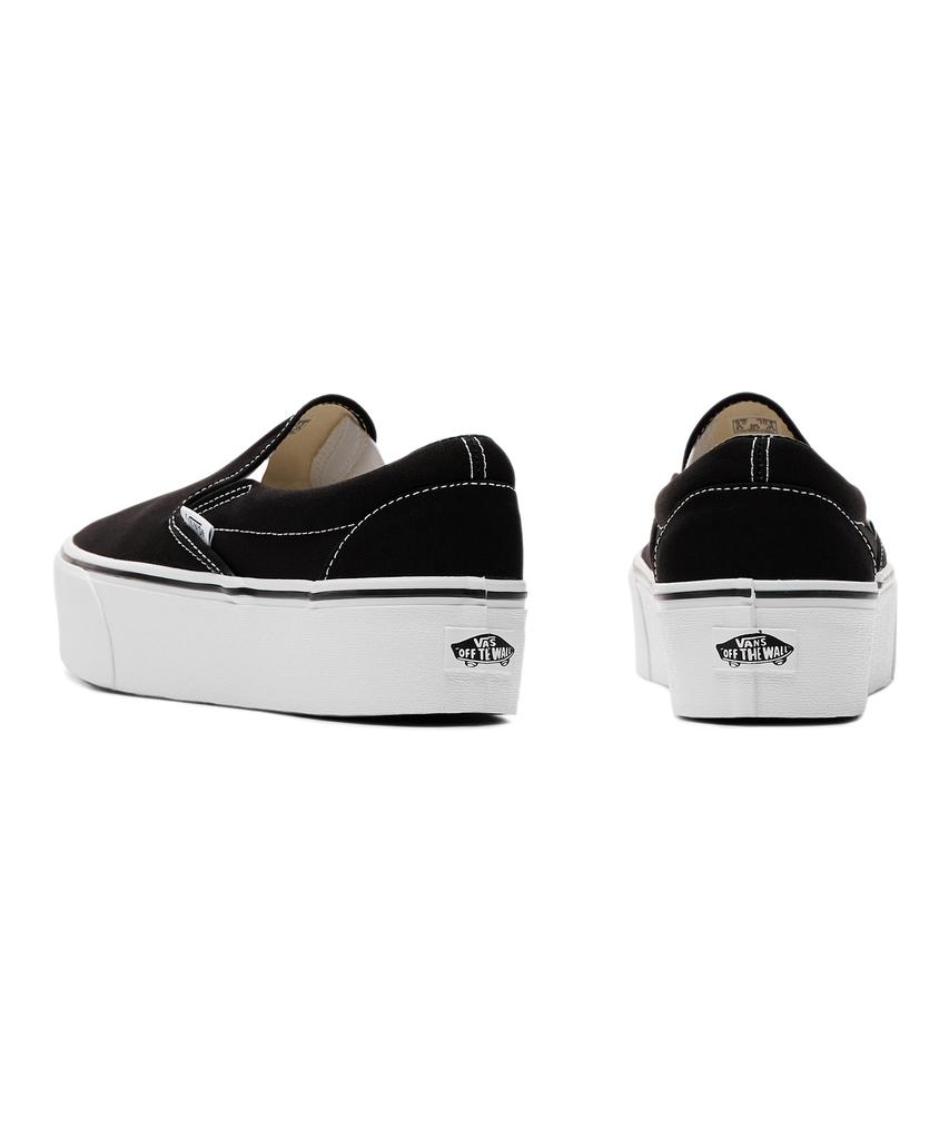 Vans Classic Slip-On Stackform - (холст) черный:True White / Vn0A7Q5Rbmx1