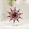 Gradient Pink Glitter Acrylic Christmas Hanging Ornament Assorted Festive Styles Xmas Tree Pendant for Holiday Home Decoration
