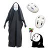 Костюм для косплея Человек Без Духовного Лица Одежда Длинная Мантия Маска Перчатки Полный Комплект