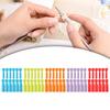 12 Pieces Knitting Stopper Pins End Hooks Knitting Needle Stopper for Sock Knitting Crocheting Beginners Hand Sewing Quilting