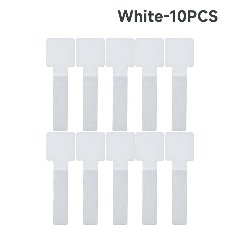 200PCS Self Adhesive On Wall Mounted Desk Reusable T-Type Cable Cord Organizer Nylon Hook Loop Wrap Bundle Data Cable Tie Wire