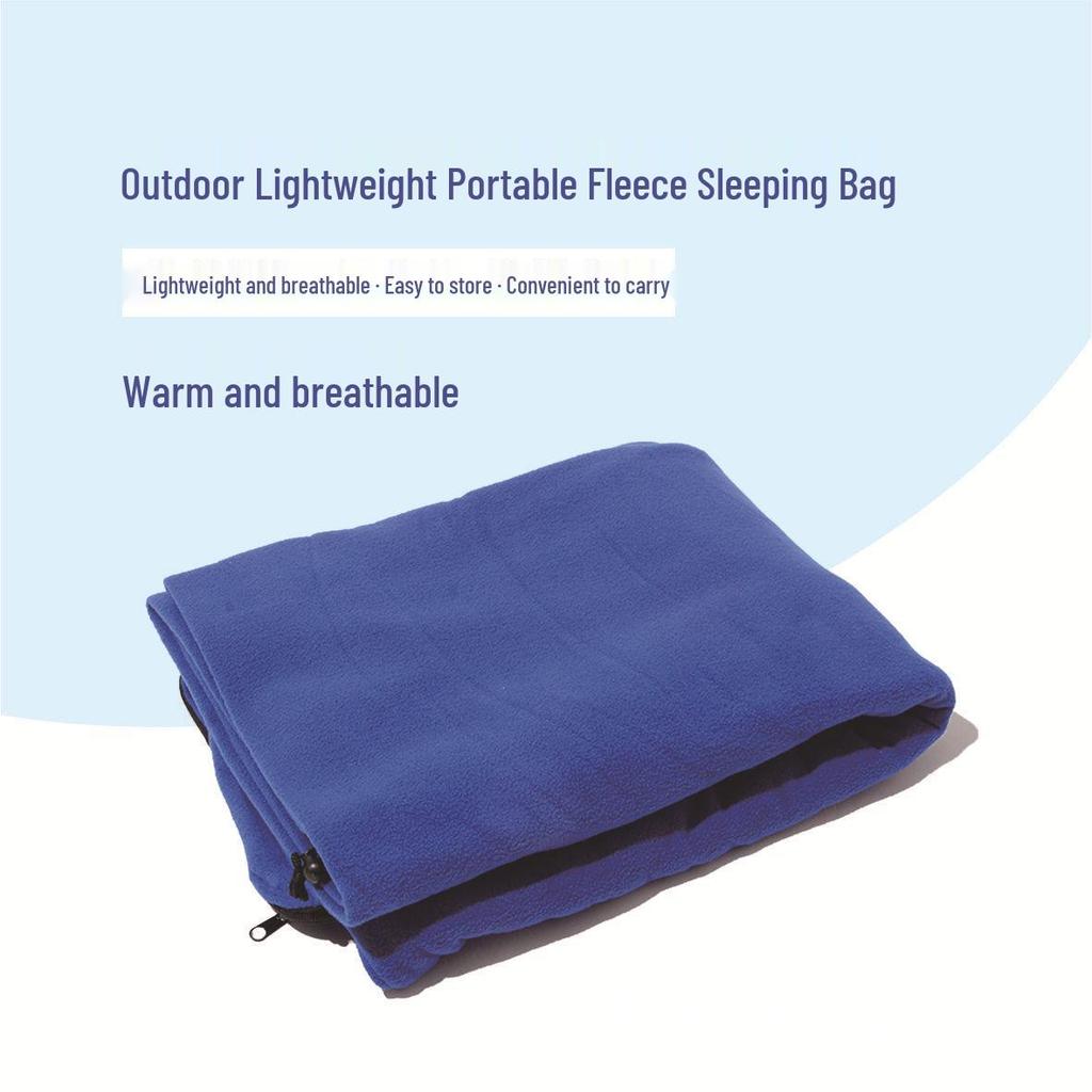 Ultra-light Double-sided Fleece Sleeping Bag for Camping and Travel