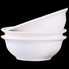 Набор керамических суповых мисок чистого белого цвета