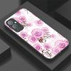 Модный Винтажный Цветочный Чехол Для Телефона Oneplus 12 12R Для Oneplus 10 9 8 Pro 8T 11 11R 10T 10R Силиконовая Задняя Крышка из Закаленного Стекла