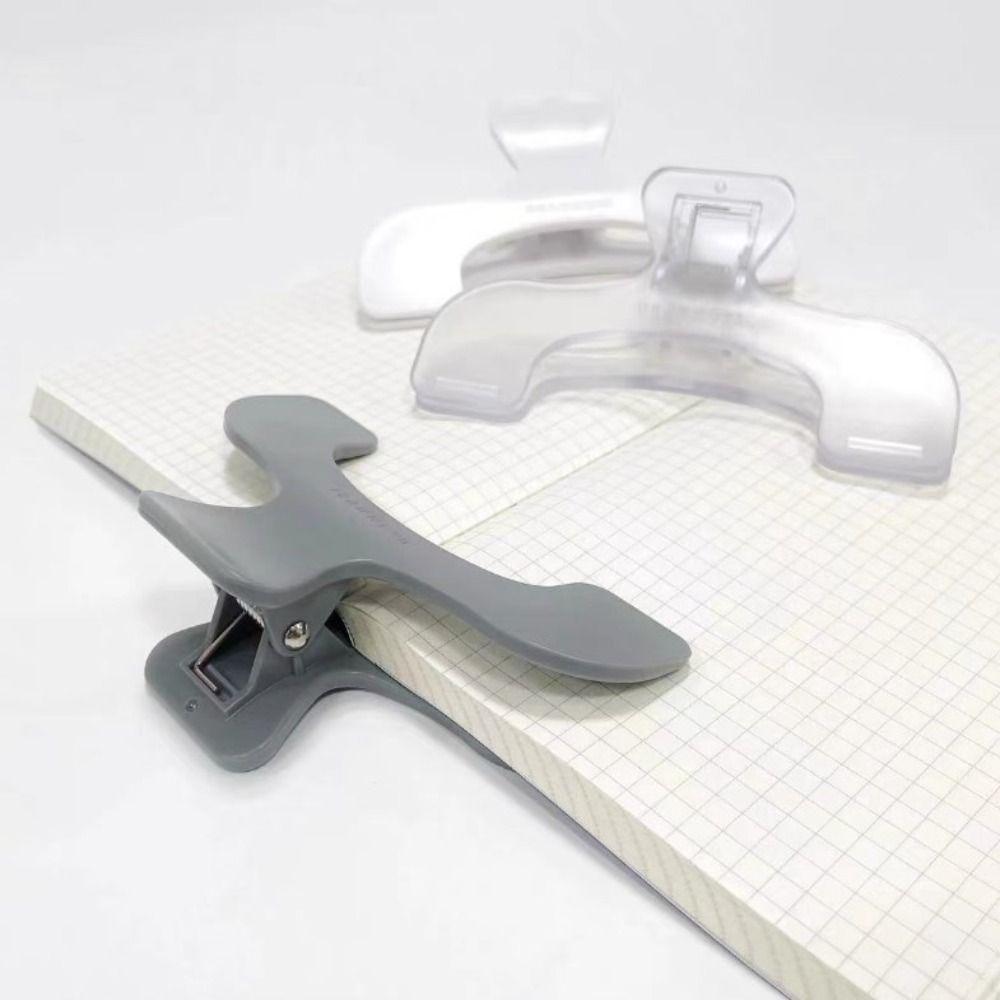 2pcs Fixed Book Holder Reading Bookmark Holder Offices Supplies Page Holder Clip Acrylic Book Clip