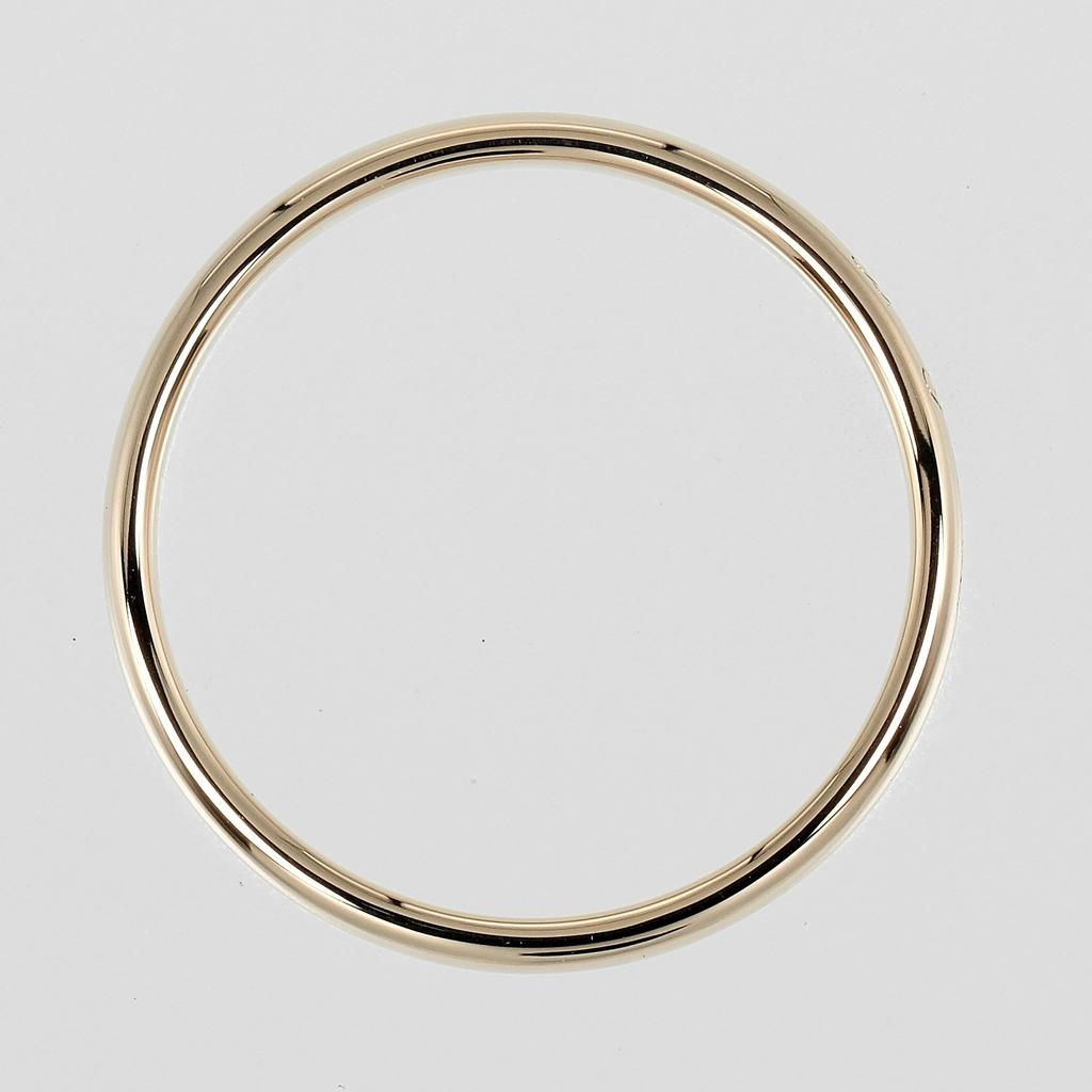 TIFFANY&Co. Notes Lucida Ring K18 Pink Gold #9.0(US Size) 3.2g mens Used