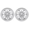 2pcs RC Wheel Hub Rim Professional Aluminum Alloy Wheel Hub Set for Axial SCX6 1 6 RC Car Silver