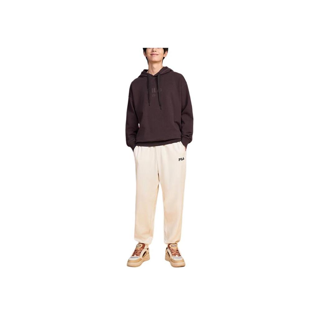 Fila Оригинальный Удобный Мягкий Свободный Вязаный Худи Флисовый Свитшот с Длинным Рукавом Унисекс свитшот Рыжевато-коричневый F51M449202F-BN