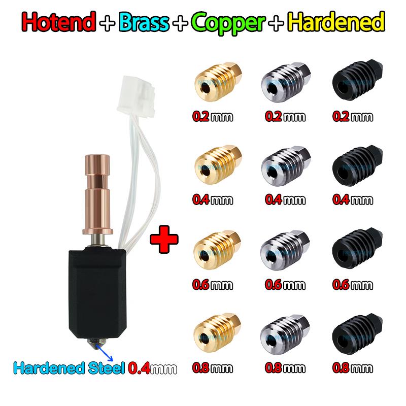Новый керамический нагревательный хотенд для Kobra S1/S1Combo 24V 48W Холодный конец для Anycubic Kobra S1 Термистор 200K 320℃ Цельнометаллический хотенд