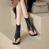 Summer Toe Beach Shoes Sandals Women's High-end Thick Heel Roman Elastic Short Cool Boots