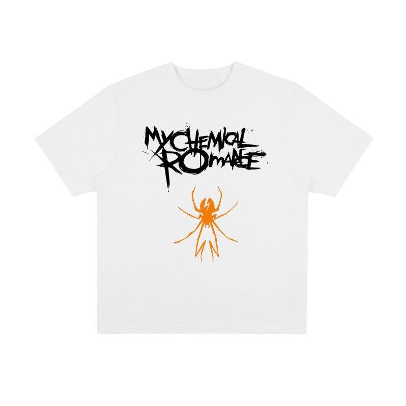 My Chemical Romance Tshirt Featuring The Rock Bands Romantic Theme Available in Both Mens and Womens Shortsleeved Styles